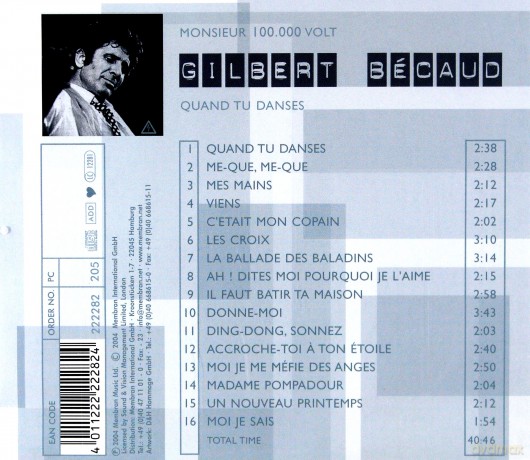 Gilbert Becaud: Quand Tu Danses [CD]