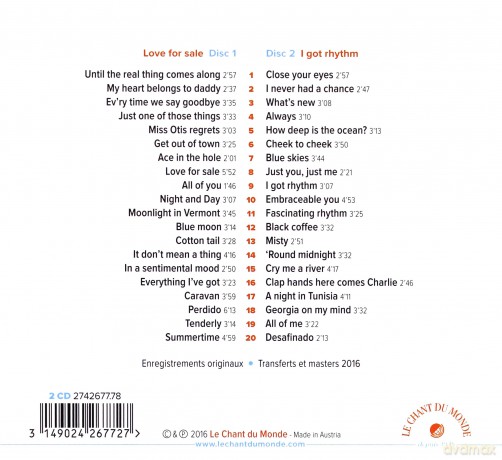Ella Fitzgerald: Love For Sale (digipack) [2CD]