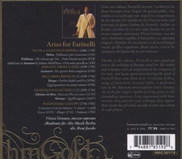 Vivica Genaux: Arias For Farinelli Rene Jacobs (digipack) [CD]