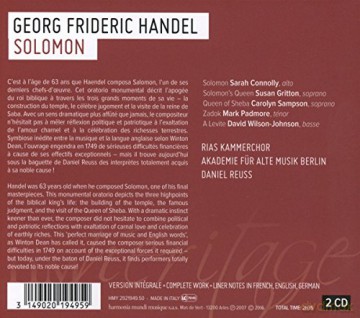 Handel: Solomon Reuss  [2CD]