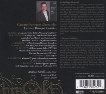 Kantate: German Baroque Cantatas Scholl (digipack) [CD]