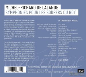 Lalande: Symphonies Pour Les Soupers Du Roy La Simphonie Du Marais (digibook) [4CD]
