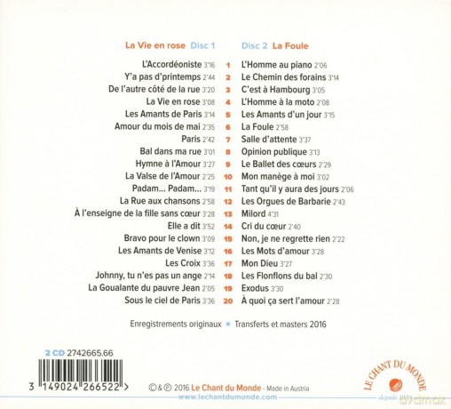 Edith Piaf: La Vie En Rose (digipack) [2CD]