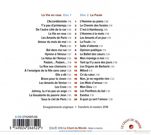 Edith Piaf: La Vie En Rose (digipack) [2CD]