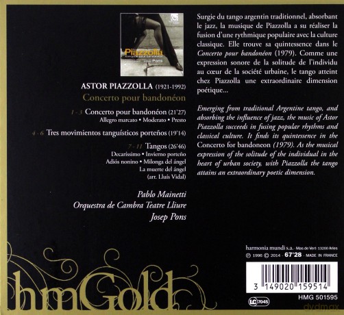 Piazzolla: Concerto Para Bandoneon Pons (digipack) [CD]