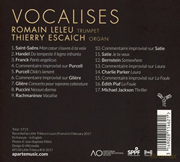 Romain Leleu & Thierry Escaich: Vocalises (digipack) [CD]