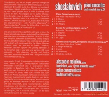 Shostakovich: Piano Concertos Melnikov Currentzis (digipack) [CD]