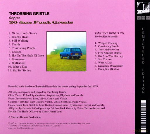 Throbbing Gristle: 20 Jazz Funk Greats [2CD]