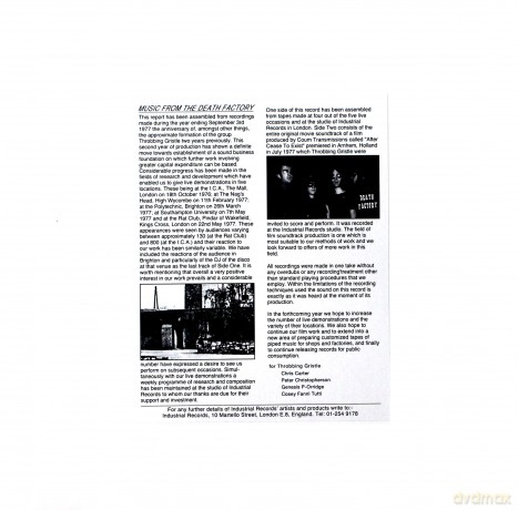 Throbbing Gristle: The Second Annual Report Of Throbbing Gristle [Winyl]