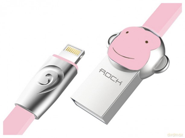 Kabel USB Lightning Zwierzątka iPhone 100 cm Małpa (Rock)