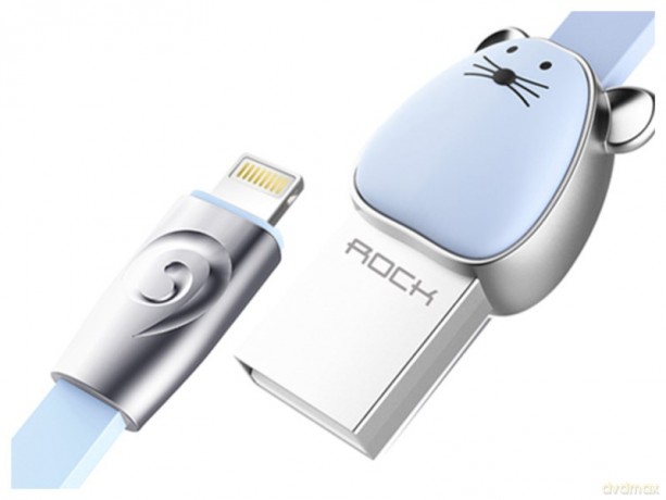 Kabel USB Lightning Zwierzątka iPhone 100 cm Mysz (Rock)