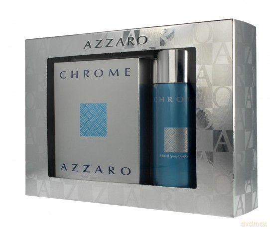 Azzaro Chrome Men Zestaw prezentowy (woda toaletowa 50 ml + deo spray 150 ml)