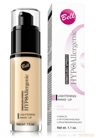 Bell Hypoallergenic Fluid rozświetlający Lightening nr 01 Light Beige 30 g