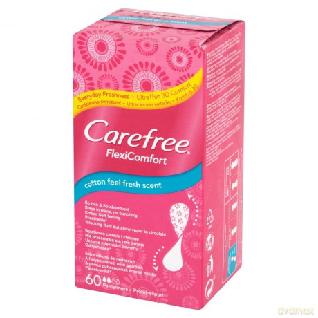Carefree Flexi Comfort Cotton Feel Fresh Scent Wkładki higieniczne 1op. - 60 szt