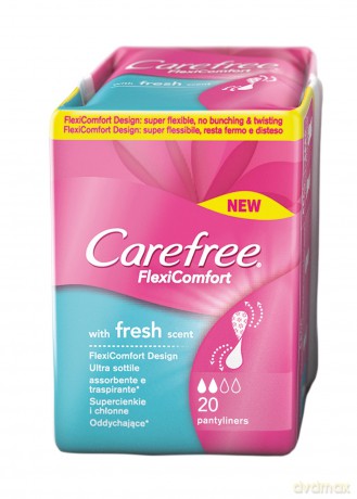 Carefree Flexi Comfort Fresh Scent Wkładki higieniczne 1op. - 20 szt