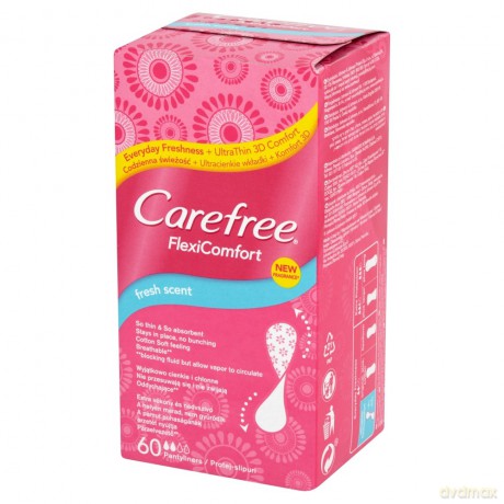 Carefree Flexi Comfort Fresh Scent Wkładki higieniczne 1op. - 60 szt