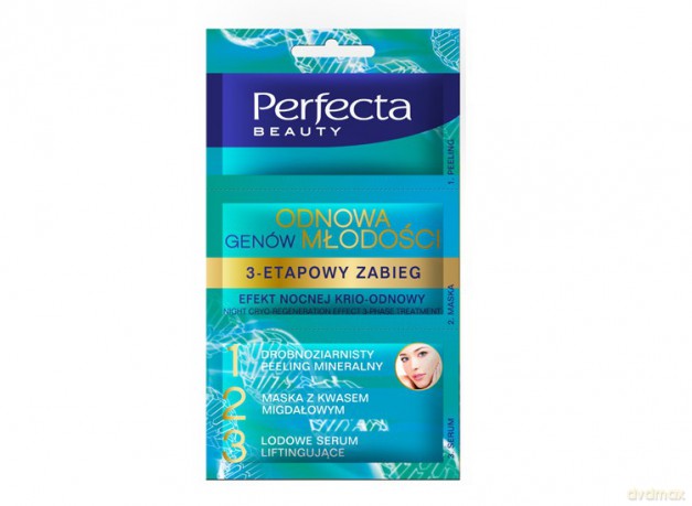 Dax Perfecta Beauty Odnowa Genów Młodości Maseczka 3 - etapowy zabieg Efekt Nocnej Krio - Odnowy 13ml