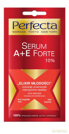 Dax Perfecta Serum na twarz A + E Forte "Elixir Młodości" redukujące zmarszczki 10 ml