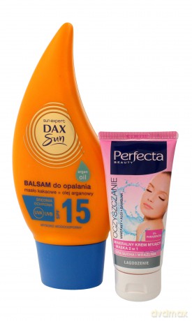 Dax Sun Balsam do opalania SPF 15 150 ml (mini krem myjący 50 ml )