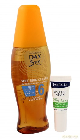 Dax Sun Olejek do opalania Wet Skin SPF 6 150 ml (mini maseczka 7ml )