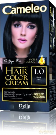 Delia Cosmetics Cameleo HCC Farba permanentna Omega + nr 1.0 Black 1op.
