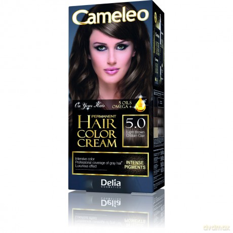 Delia Cosmetics Cameleo HCC Farba permanentna Omega + nr 5.0 Light Brown 1op.