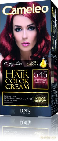 Delia Cosmetics Cameleo HCC Farba permanentna Omega + nr 6.45 Light Mahogany 1op.