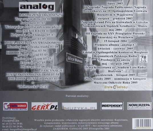 Analog: Ulica wolności [CD]