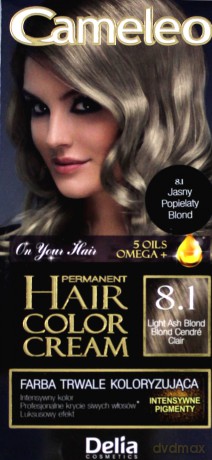 Delia Cosmetics Cameleo HCC Farba permanentna Omega + nr 8.1 Light Ash Blond 1op.