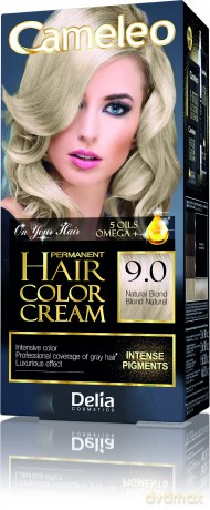 Delia Cosmetics Cameleo HCC Farba permanentna Omega + nr 9.0 Natural Blond 1op.