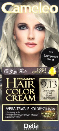Delia Cosmetics Cameleo HCC Farba permanentna Omega + nr 9.13 Champagne Blond 1op.