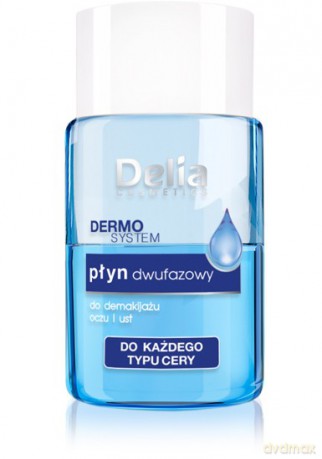 Delia Cosmetics Dermo System Płyn dwufazowy do demakijażu Mini 50 ml