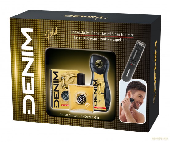 Denim Gold Zestaw prezentowy (woda po goleniu 100 ml + żel pod prysznic 250 ml + trymer)