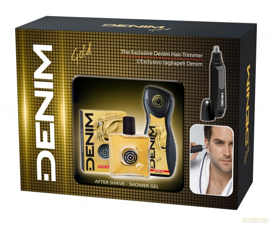 Denim Gold Zestaw prezentowy (woda po goleniu 100 ml + żel pod prysznic 250 ml + trymer)