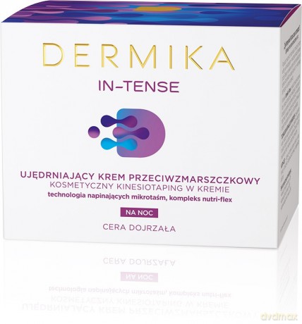 Dermika In - Tense Ujędrniający Krem przeciwzmarszczkowy na noc 50 ml