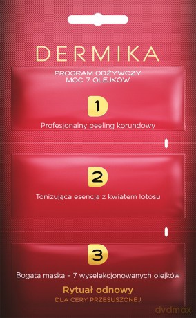 Dermika Maseczka 1.2.3 3 - etapowy program odżywczy 2ml x 3