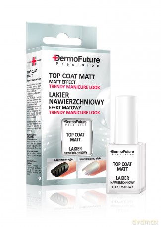 Dermofuture Precision Top Coat Matt Lakier nawierzchniowy matowy efekt 9 ml