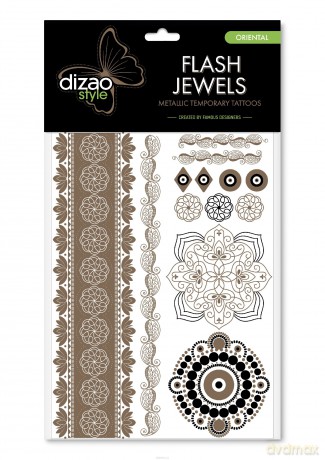Dizao Flash Jewels Tatuaż krótkotrwały "Wschód"