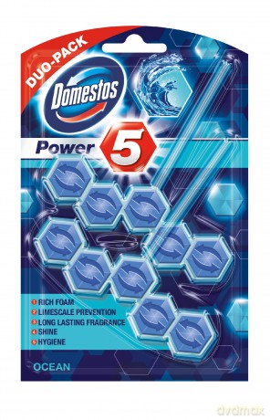 Domestos Ocean DUO Kostka WC Power 5 koszyk 2 x 55 g