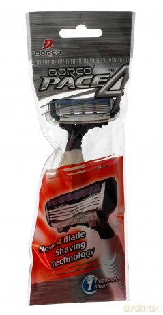 Dorco Pace 4 Maszynka jednorazowa męska - 4 ostrza 1szt
