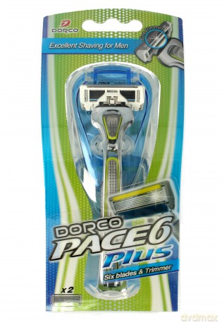 Dorco Pace 6 Plus Maszynka systemowa męska - 6 ostrzy + trymer 1szt