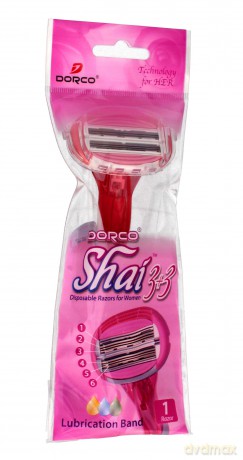 Dorco Shai 3 + 3 Maszynka jednorazowa damska - 6 ostrzy (3 + 3) 1szt