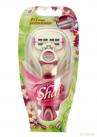 Dorco Shai 3 + 3 Maszynka systemowa damska - 6 ostrzy (3 + 3) 1op.