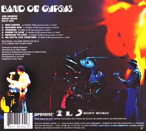 Jimi Hendrix: Band Of Gypsys (digipack) [CD]
