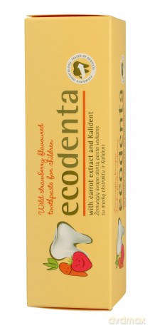 Ecodenta Pasta do zębów dla Dzieci Poziomka 75 ml