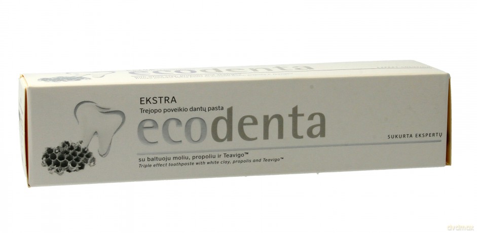 Ecodenta Pasta do zębów Potrójne działanie biała glinka