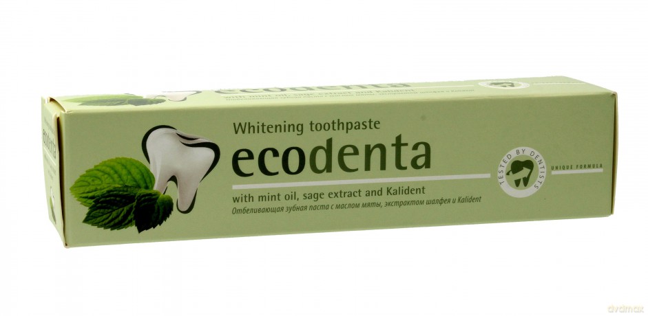 Ecodenta Pasta do zębów Wybielająca Miętowo - Szałwiowa