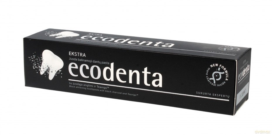 Ecodenta Pasta do zębów wybielająca z czarnym węglem Extra 100 ml