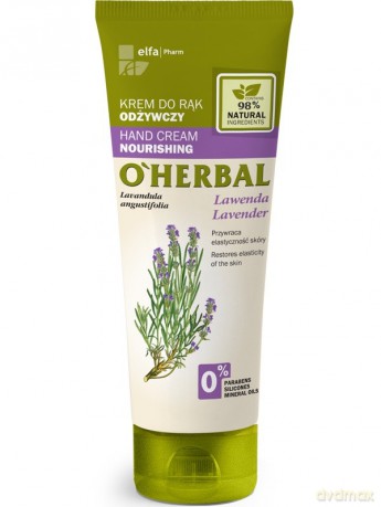 Elfa Pharm O'Herbal Krem do rąk odżywczy Lawenda 75 ml