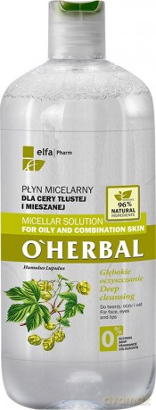 Elfa Pharm O'Herbal Płyn micelarny dla cery tłustej i mieszanej Chmiel 500 ml